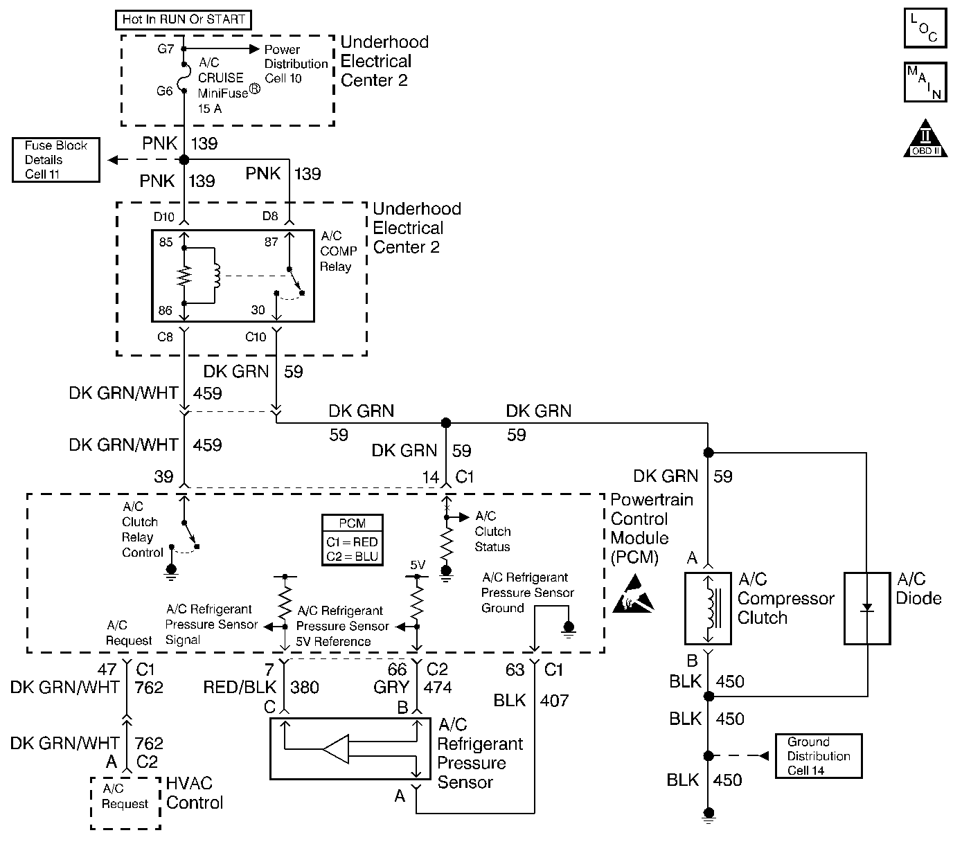 DTC P1545 Air Conditioning (A/C) Clutch Relay Control Circuit vaxuhall zafira b 2005 2015 fuse box diagram engine schematic 